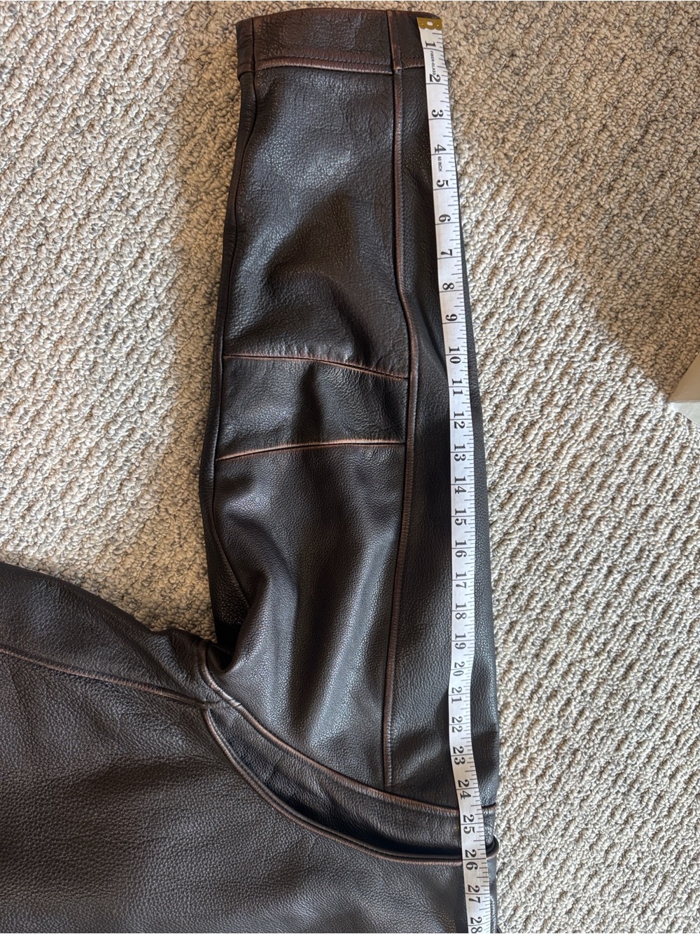 Vintage Sonoma Chocolate Brown Leather Bomber Jacket - Large - Picture 7 of 16
